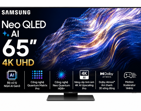 Smart Tivi Neo QLED Samsung AI 4K 65 inch QA65QN90F