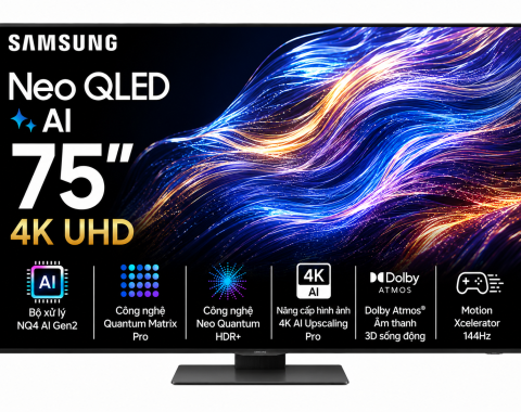 Smart Tivi Neo QLED Samsung AI 4K 75 inch QA75QN85F