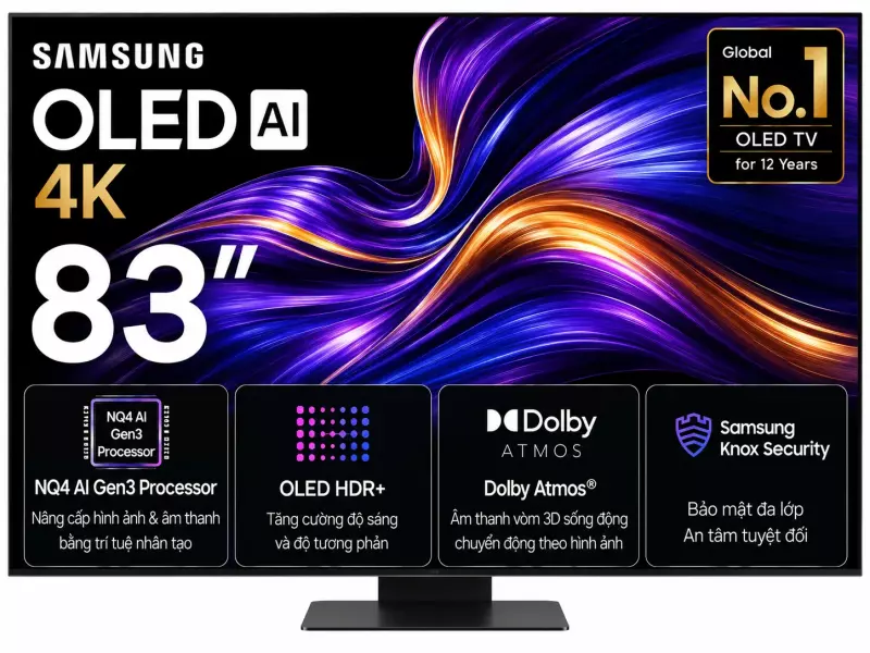Smart Tivi OLED Samsung AI 4K 83 inch QA83S95F