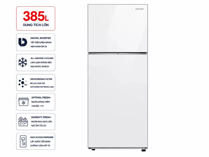 Tủ lạnh Samsung Inverter 385 lít RT38CB668412SV