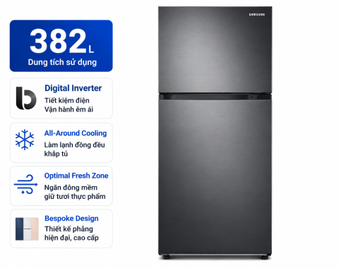 Tủ lạnh Samsung Inverter 382 lít Bespoke RT38CB6784C3SV