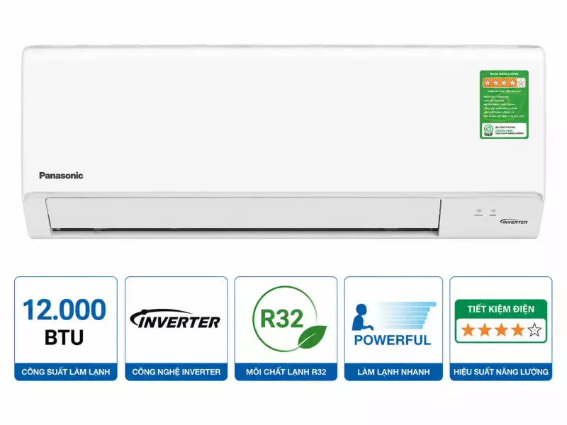 Điều hòa Panasonic 1 chiều 12.000BTU inverter RU12AKH-8