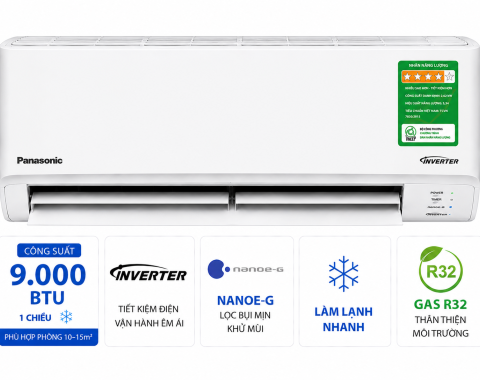 Điều hòa Panasonic 9000BTU 1 chiều inverter RU9AKH-8