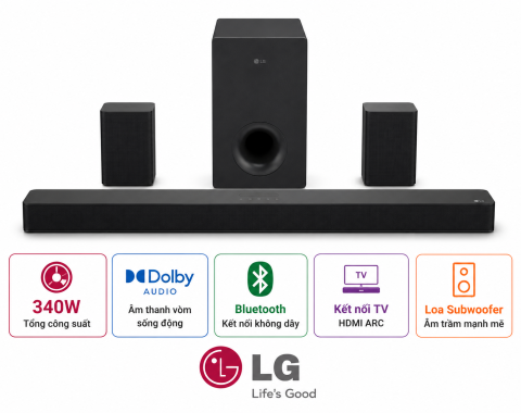 Bộ loa thanh LG S60T 340W