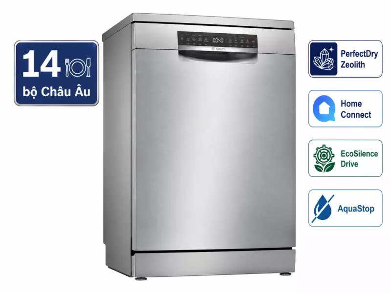 Máy rửa bát 14 bộ độc lập Bosch SMS6ZCI16E