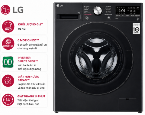 Máy giặt LG Inverter 16 kg TV2516DV3B