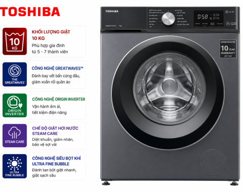 Máy giặt Toshiba Inverter 10 kg TW-T21BU110UWV(MG)