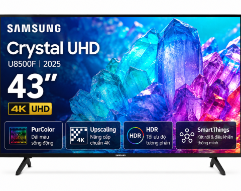 Smart Tivi Crystal UHD Samsung 4K 43 inch UA43U8500F