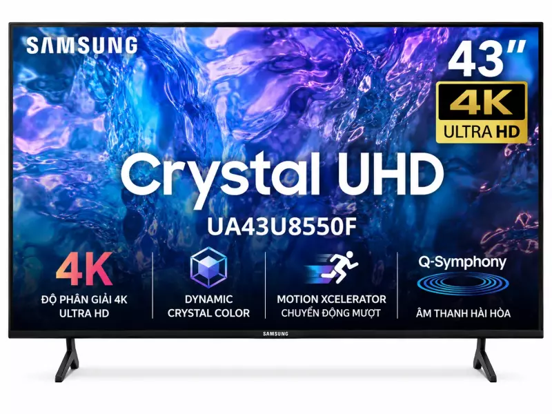 Smart Tivi Crystal UHD Samsung 4K 43 inch UA43U8550F
