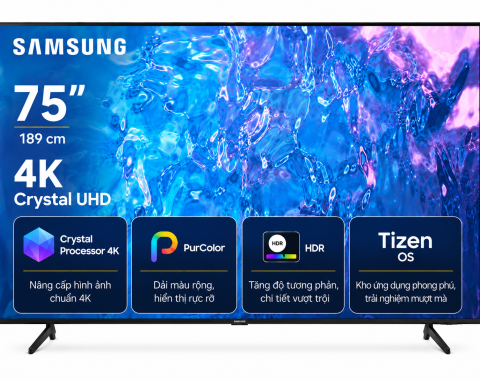 Smart Tivi Samsung Crystal UHD 4K 75 Inch UA75UE100F