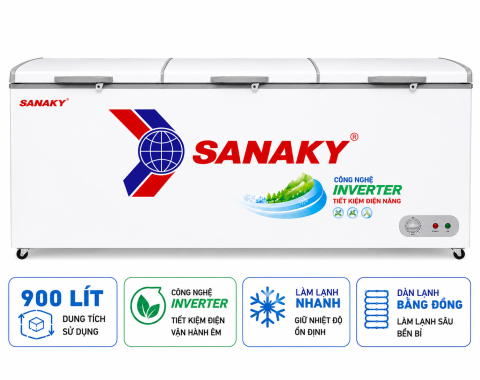 Tủ đông Sanaky Inverter 900 lít VH-1199HY3
