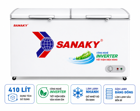 Tủ đông Sanaky Inverter 410 lít VH-5699HY3