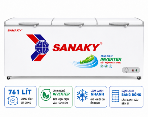 Tủ đông Sanaky Inverter 761 lít VH-8699HY3