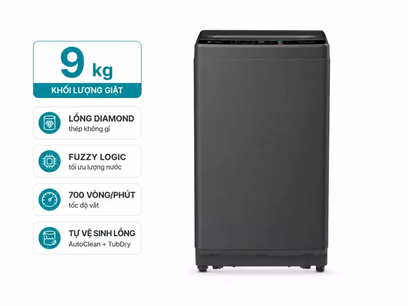 Máy giặt Casper 9 kg WT-9NB3