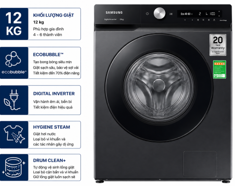 Máy giặt Samsung Inverter 12 kg WW12CB944DGBSV