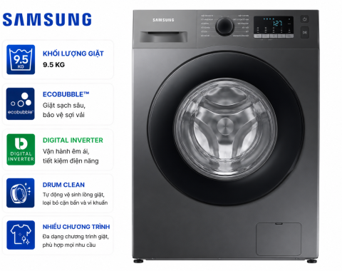 Máy giặt Samsung Inverter 9.5kg WW95TA046AX/SV
