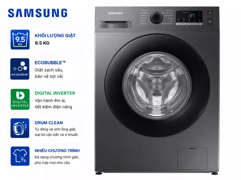 Máy giặt Samsung Inverter 9.5kg WW95TA046AX/SV