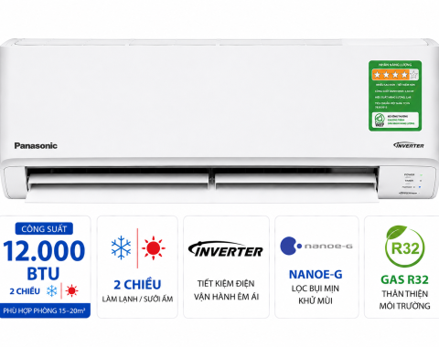 Điều hòa Panasonic 2 chiều 12.000BTU inverter YZ12AKH-8
