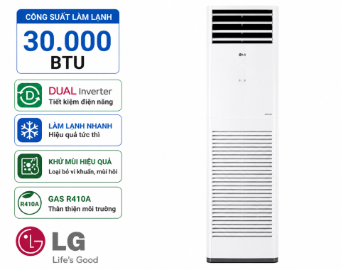 Điều hòa tủ đứng LG Inverter 30000 BTU ZPNQ30GR5E0