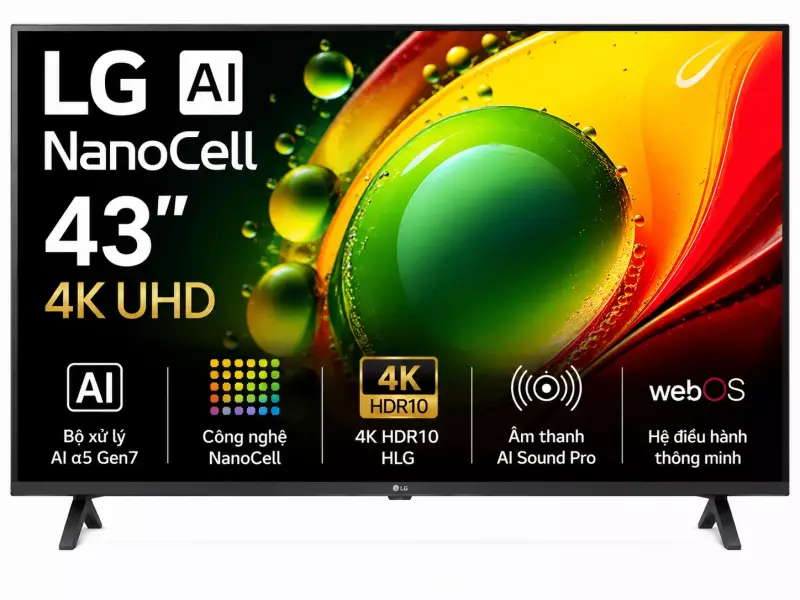 Smart Tivi NanoCell LG AI 4K 43 inch 43NANO80ASA