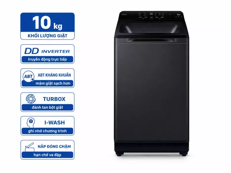 Máy giặt Aqua Inverter 10 kg AQW-DR100JT B