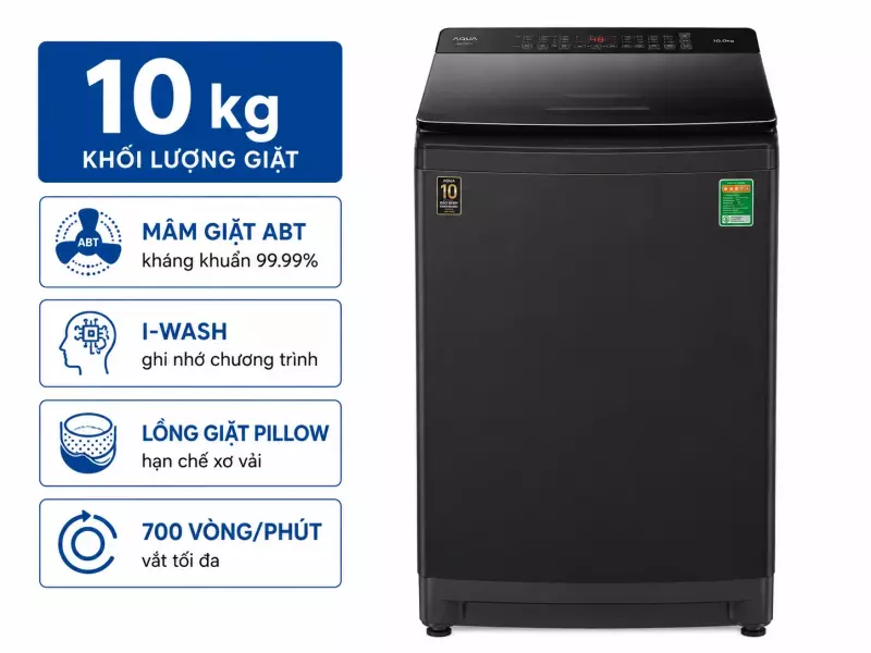 Máy giặt Aqua 10 Kg AQW-FR101GT BK