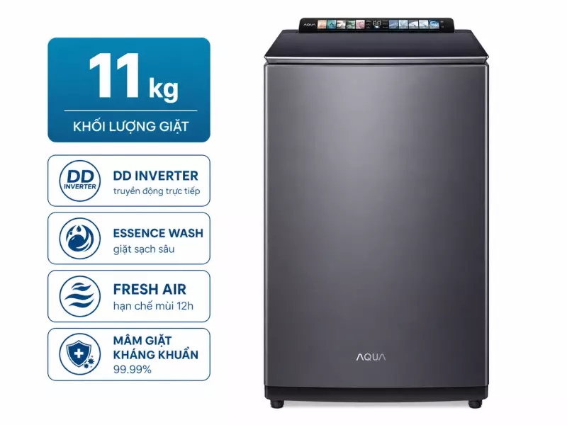 Máy giặt Aqua Inverter 11 kg AWM11-BSR1K(BU)