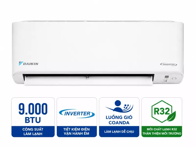 Điều hòa Daikin 9000 BTU 1 chiều inverter FTKB25ZVMV