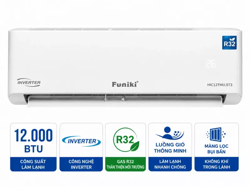 Điều hòa Funiki Inverter 12000 BTU HIC12TMU.ST3
