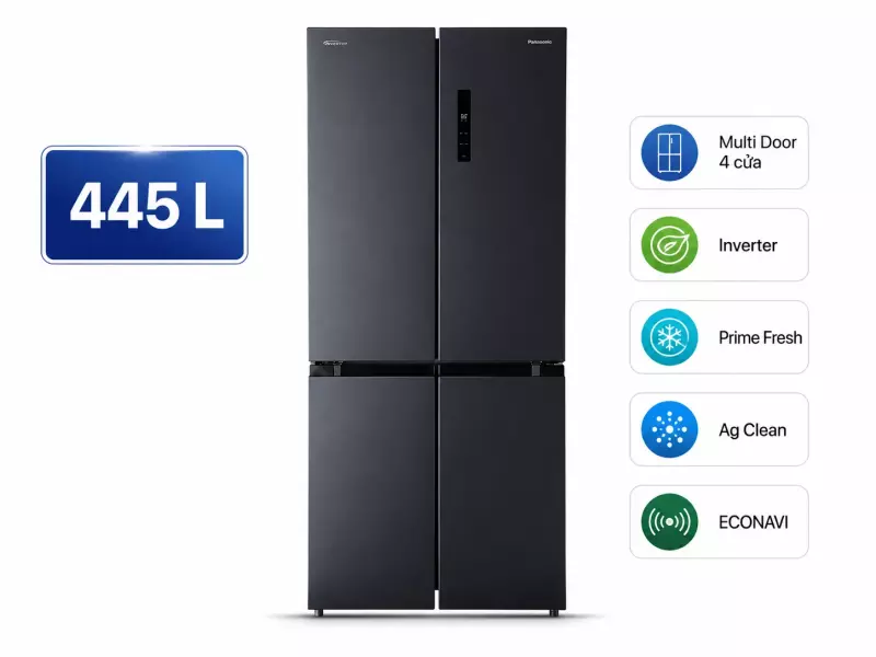 Tủ lạnh Panasonic Inverter 445 lít Multi Door NR-XZ520CWKV