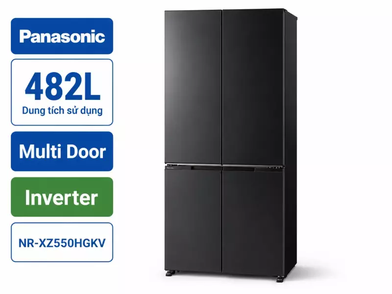 Tủ lạnh Panasonic Inverter 482 lít Multi Door NR-XZ550HGKV