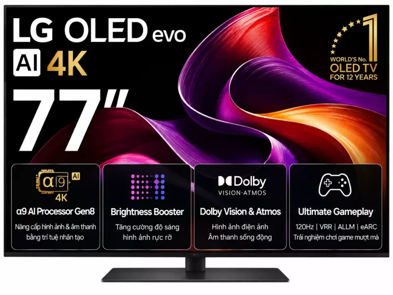 Smart Tivi OLED evo LG AI 4K 77 inch OLED77C5PSA
