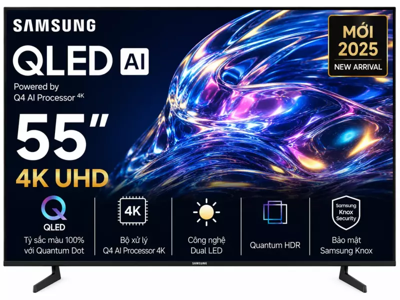 Smart Tivi QLED Samsung AI 4K 55 inch QA55Q8FA