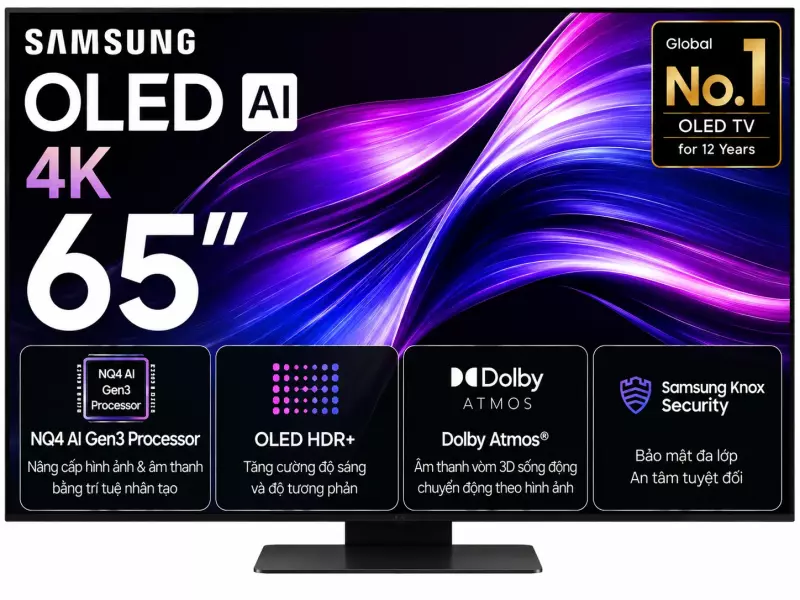 Smart Tivi OLED Samsung AI 4K 65 inch QA65S90F