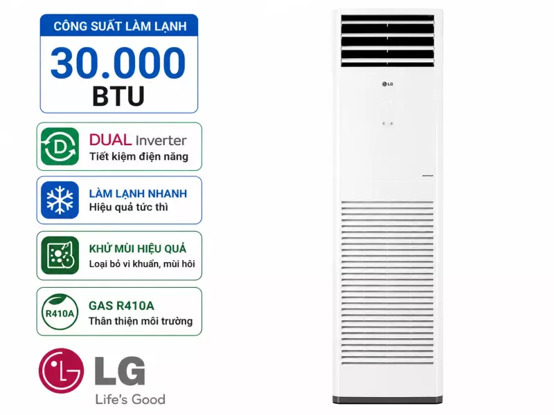 Điều hòa tủ đứng LG Inverter 30000 BTU ZPNQ30GR5E0